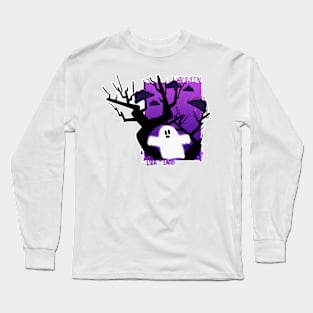 Halloween Ghost | The Dark Woods | Lilla The Lamb Long Sleeve T-Shirt